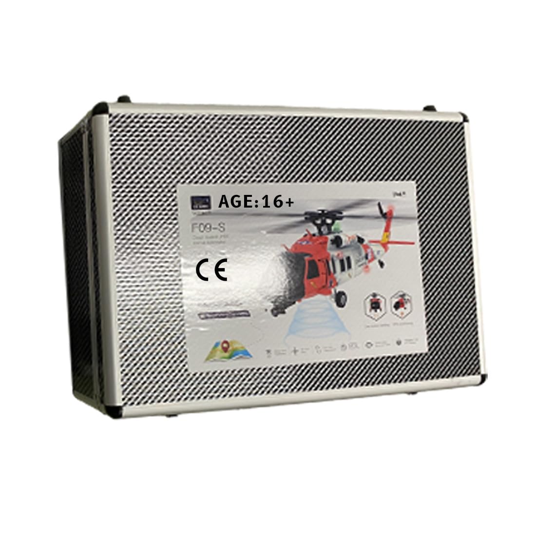 F09-S - Helicóptero teledirigido con cámara para adultos, 1:47, 2,4 g, 6 canales, doble sin escobillas, motor de accionamiento directo, modelo de avión, helicóptero RC para aficionados a