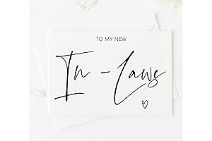 Exquisite 'To My New In-Laws' Wedding Day Card