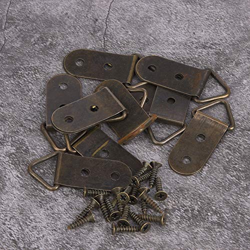 Image of 50Pcs Picture Frame Hanger, Easy Installation, Suitable for Hanging Paintings, Mirrors, Photo Frames, Silver (Type F)