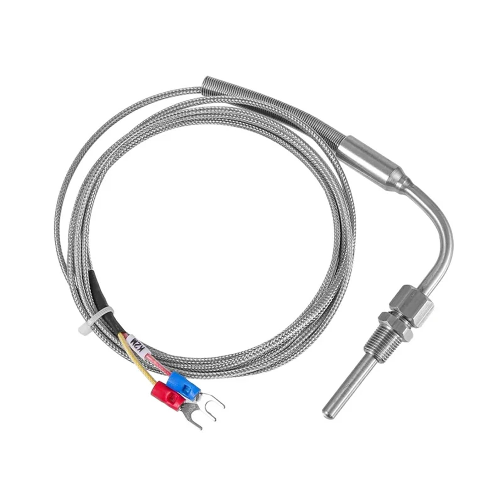 Sonda móvil de acero inoxidable tipo K con sensor de temperatura termopar 1M/2M/3M/4M/5M Cable para controlador de temperatura (cable 4M)