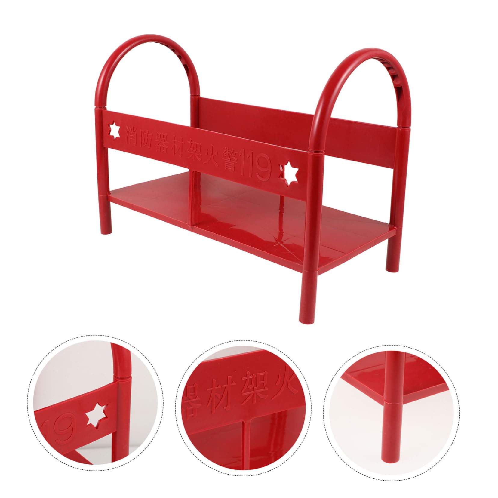 Mipcase Soporte Extintores de Incendios Rojo para Extintor Plástico de Base Segura de 3-5kg, Almacenamiento Versátil y Hogar Diferentes Ambientes