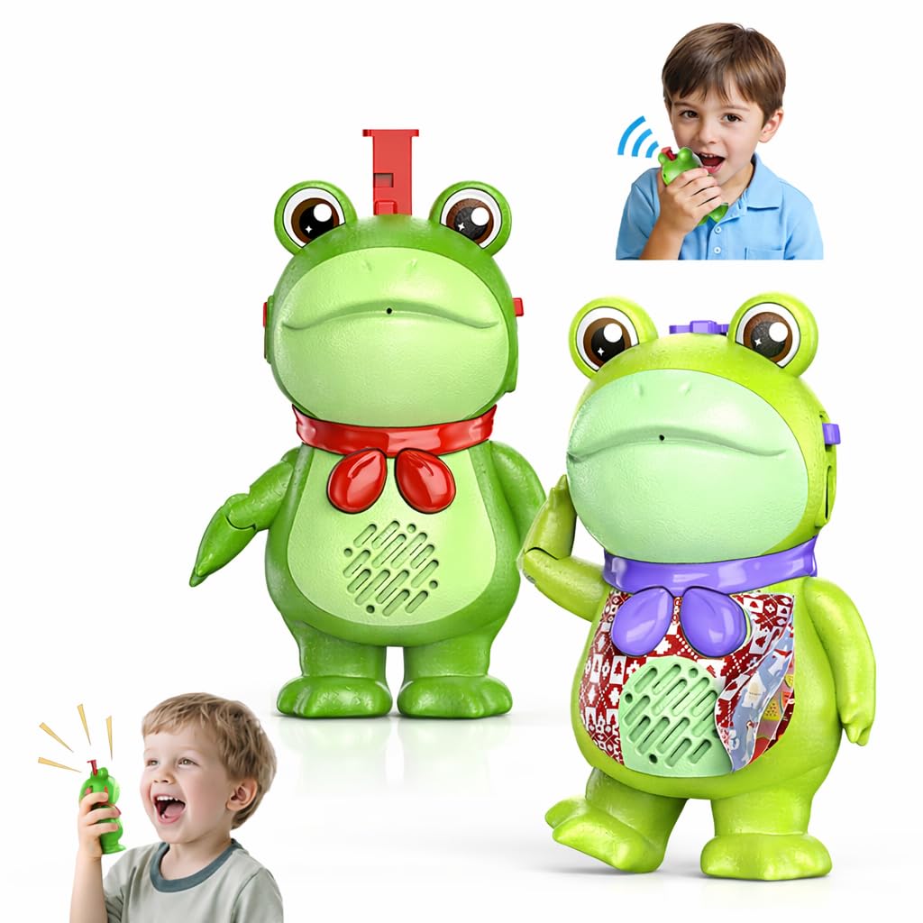 Inspireyes Kids Walkie Talkies Rechargeable Long Range 2-Way Radios 2 Pack