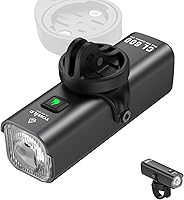 TOWILD CL600 600 Lumen Bike Headlight, Garmin/GoPro Mount Compatible, 2000mAh Rechargeable, IPX6 Waterproof Front Light for Night Commuting
