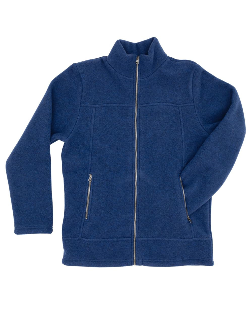 Engel Men's Fleece Jacket, 100% Virgin Wool, Gentian, 46-48
