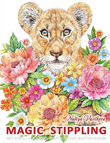 Magic Stippling: Art book, Coloring book, Tattoo sketch album Livre eBook France