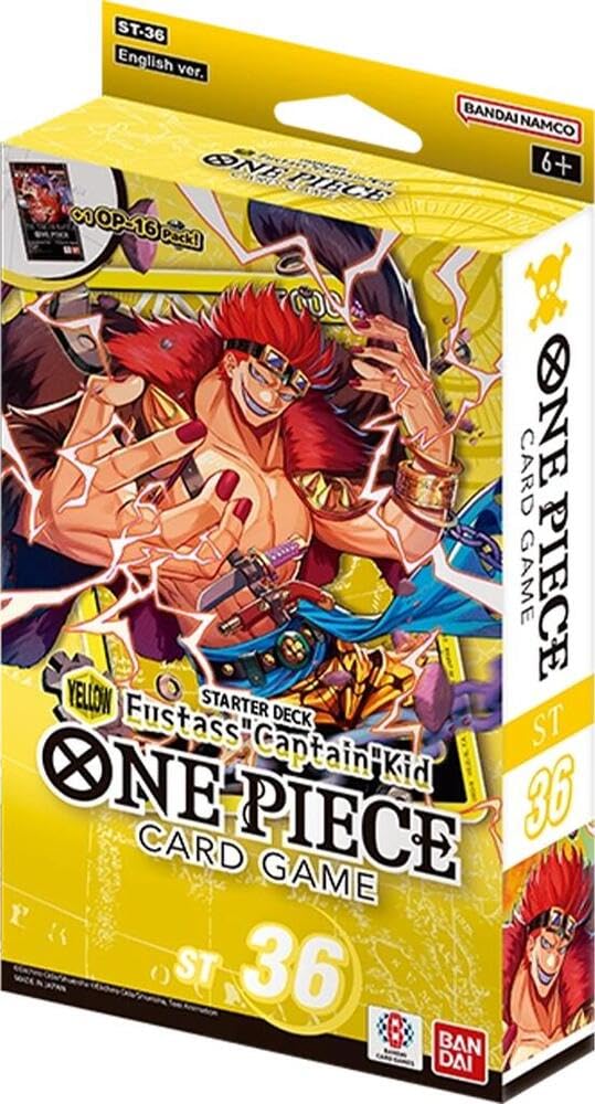 Jednoczęściowa gra karciana Starter Deck ST-36 żółty Eustass Captain Kid