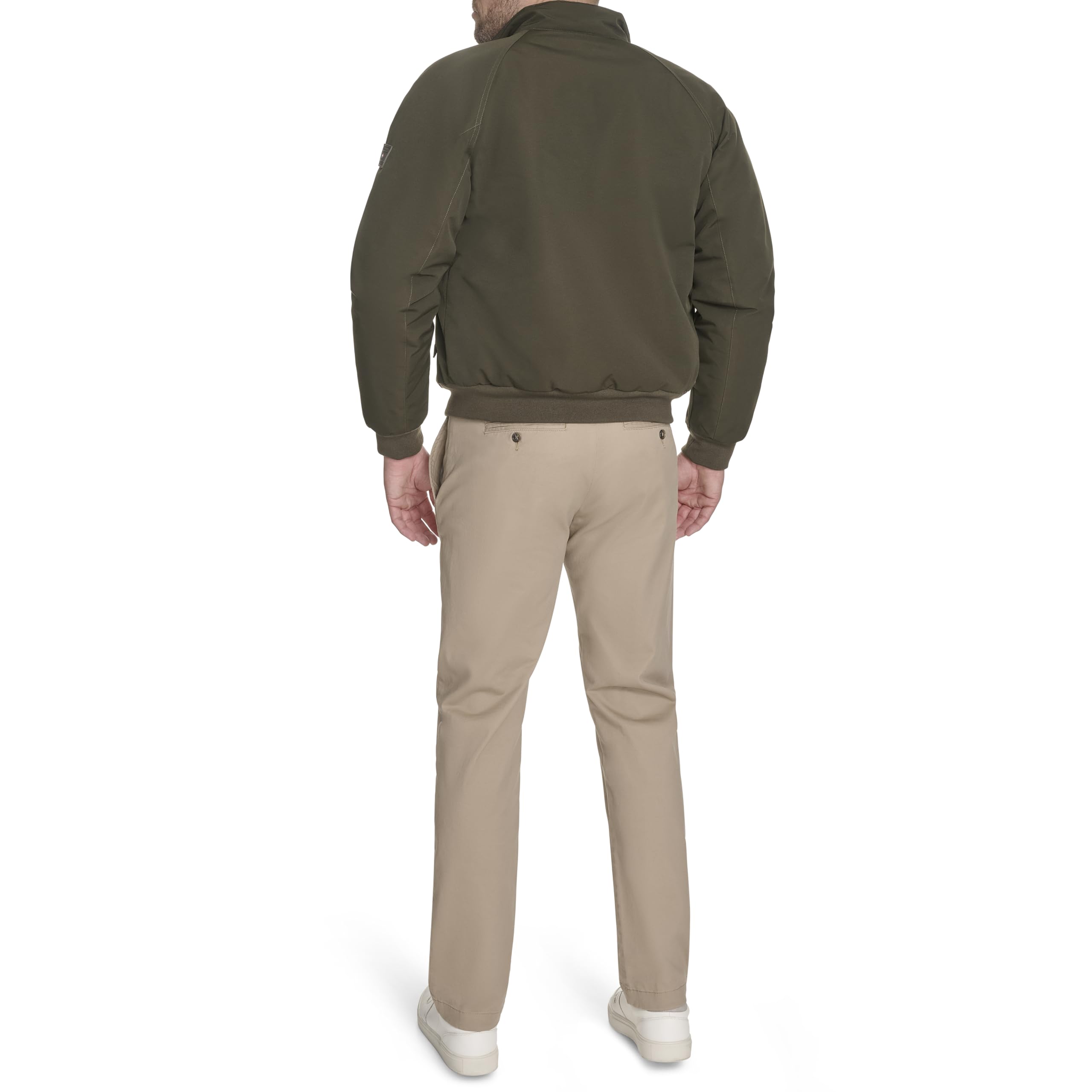 Tommy Hilfiger Herren Highland Cloth Modern Bomber, Oliv/Blatt für mich (Leaf It to Me), XXL – Ansicht 4