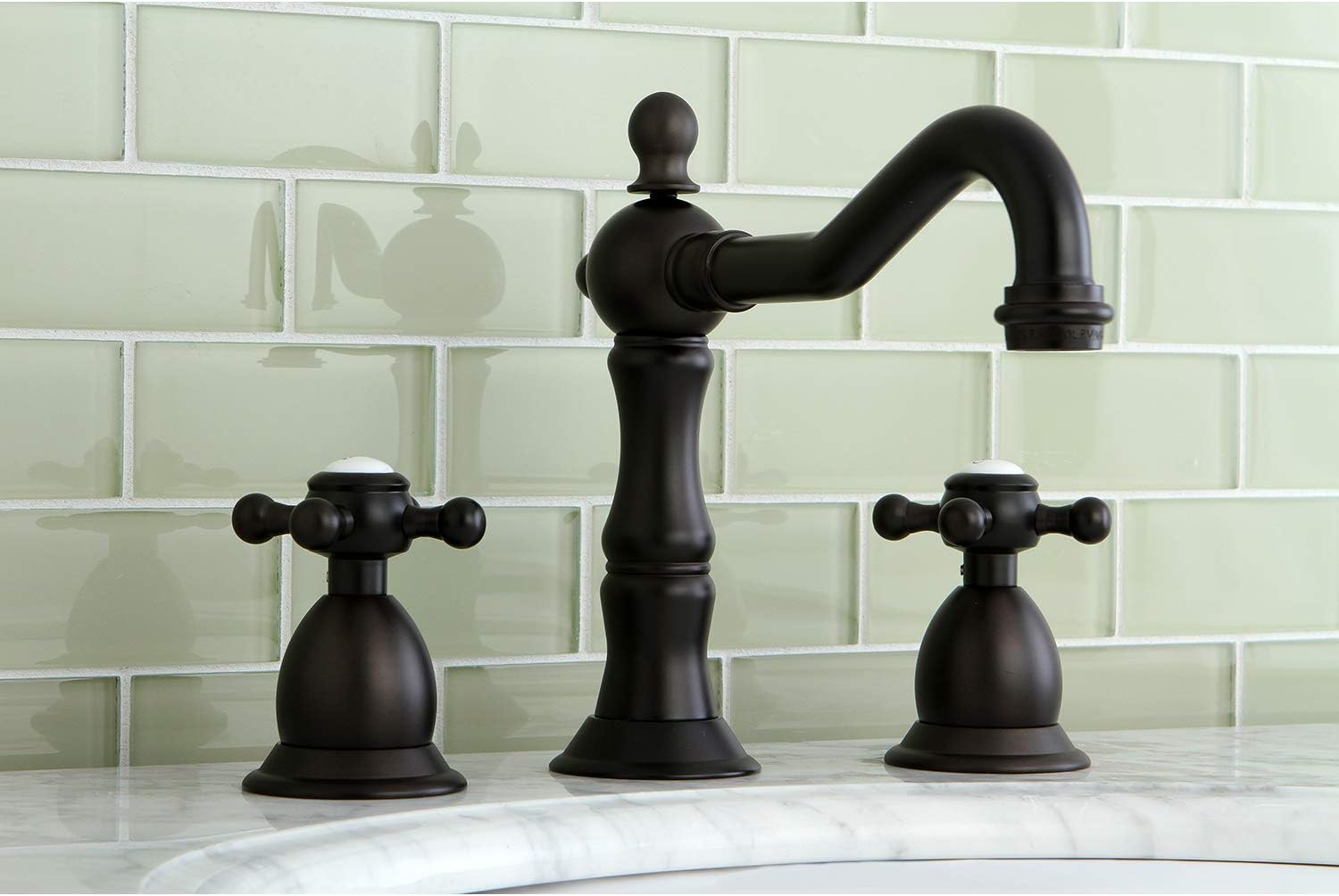Buy 1 get 1 🔥 Kingston Brass KS1975BX Heritage Widespread Lavatory Faucet, 7-1/2-Inch, Oil Rubbed Bronze Creative Product Kingston Brass KS1975BX Heritage Widespread Lavatory Faucet, 7-1/2-Inch, Oil Rubbed Bronze
