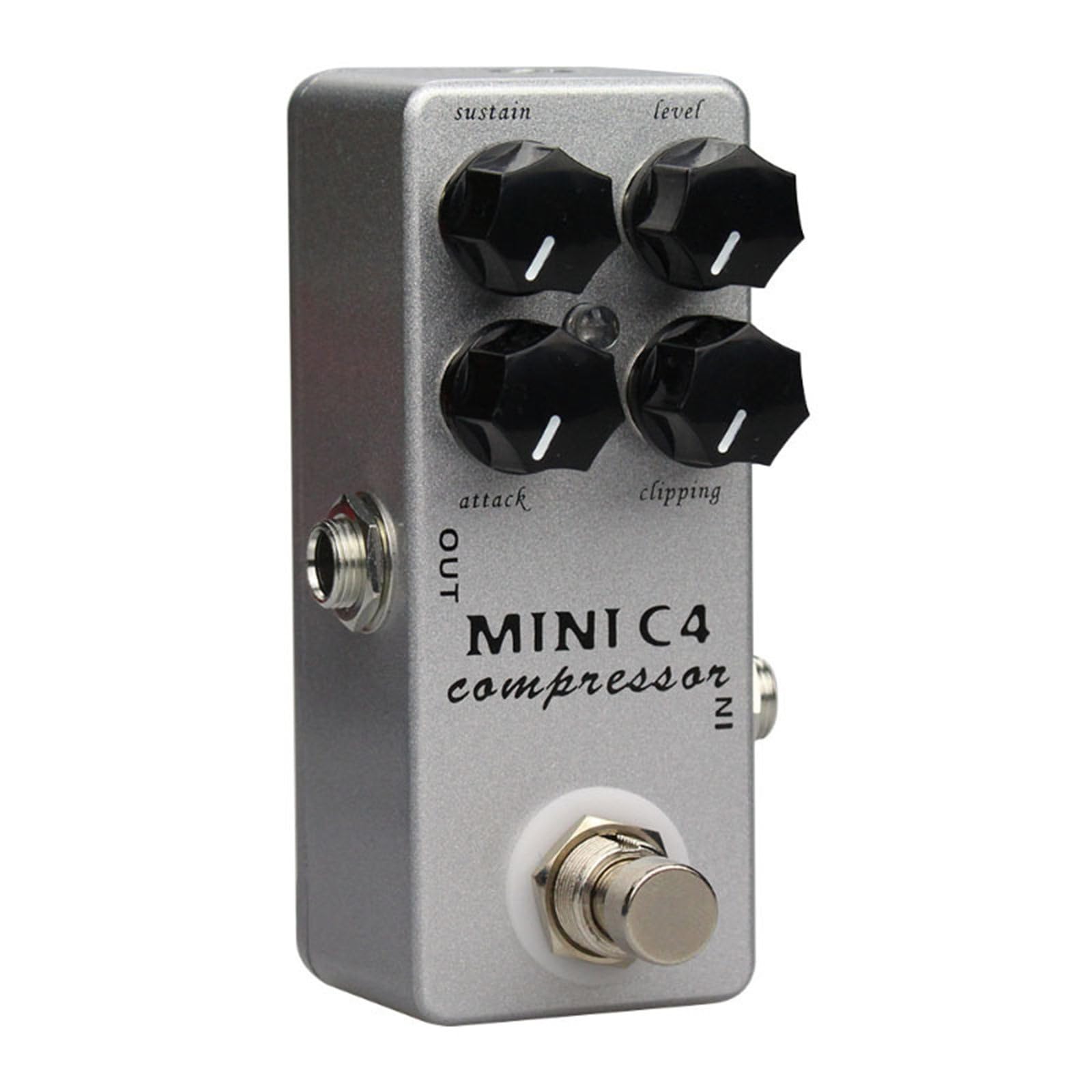 Pedal de efectos de guitarra con 4 modos de efecto, compresor compacto, pedal de efectos de guitarra para procesadores de efectos, mezclador de sonido de trémolo para procesadores, mezclador de sonido