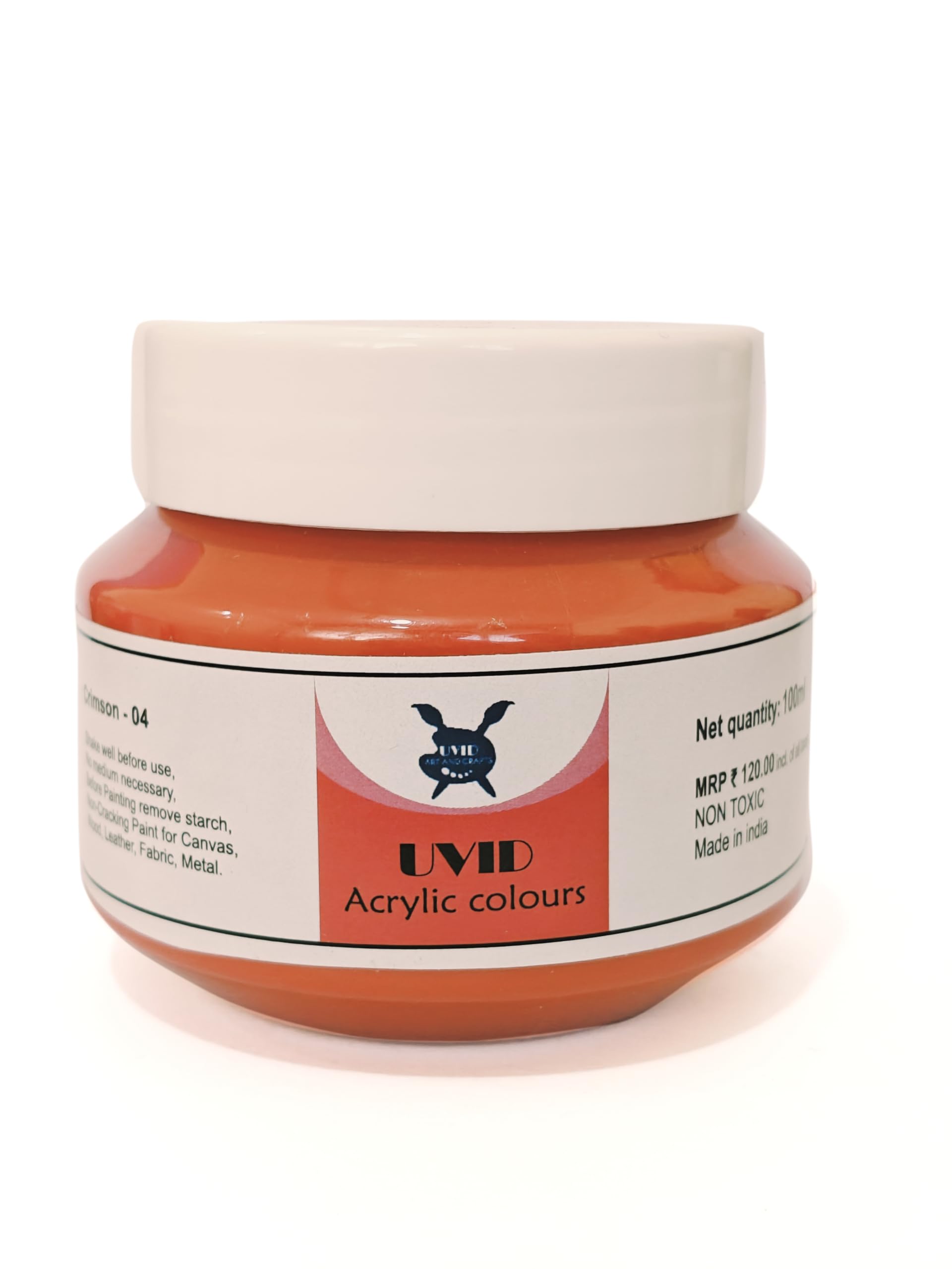 UVID Orange Artist Acrylic Colour – 100ml