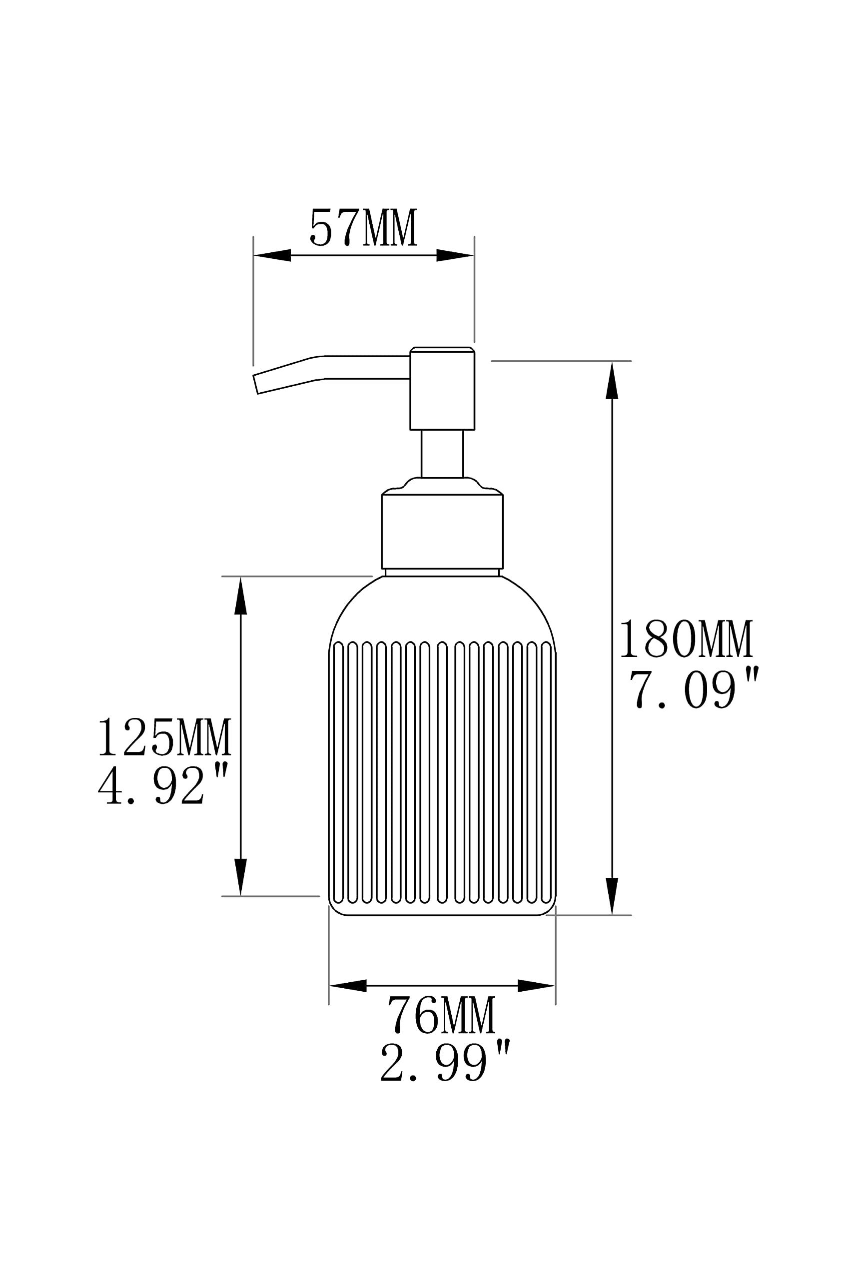 Dispenser di sapone liquido da bagno in bronzo lucidato a olio, con pompa in acciaio inox antiruggine, bottiglia in vetro trasparente da 473 ml, 2 confezioni