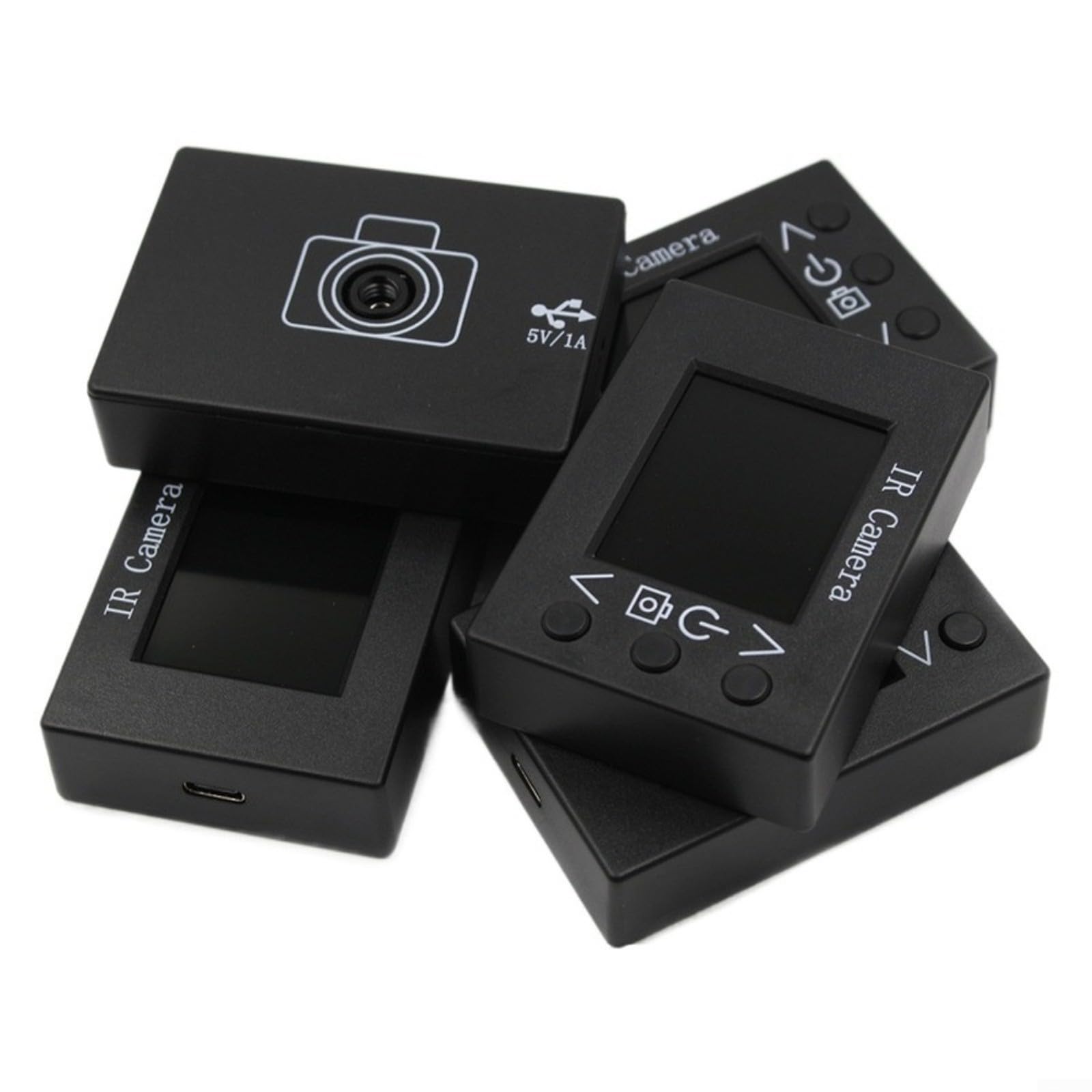 MLX90640 Dispositivo de imagen térmica infrarroja con pantalla LCD TFT de 1.8 pulgadas, herramienta de medición de temperatura sin contacto para inspección y detección