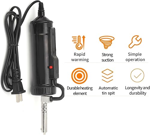 Miniatura 8 de Soldador eléctrico 30W Bomba de desoldadura Dispositivo de succión automático con tres especificaciones Boquillas Enchufe de EE. UU. AC110V