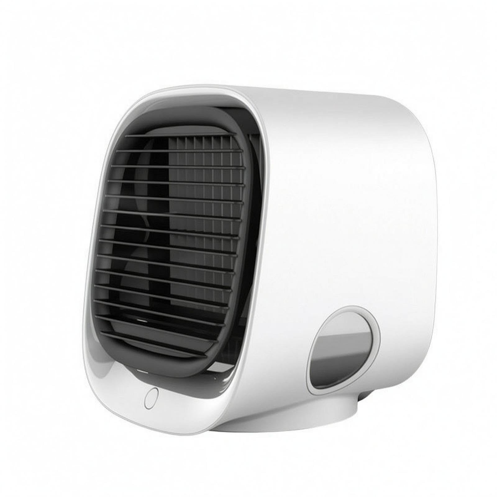 CALANDIS Vaporized Cooling Cooling Fan Spiral Ventilation Mini Air Climate Control Unit Rounded Rectangular Tabletop Air Climate Control Unit White-image-25