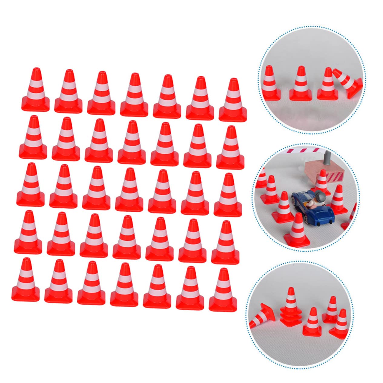 GLSTOY 35pcs Boys and Girls Traffic Signs Set Construction Toys Road Traffic Toys for Boys and Girls
