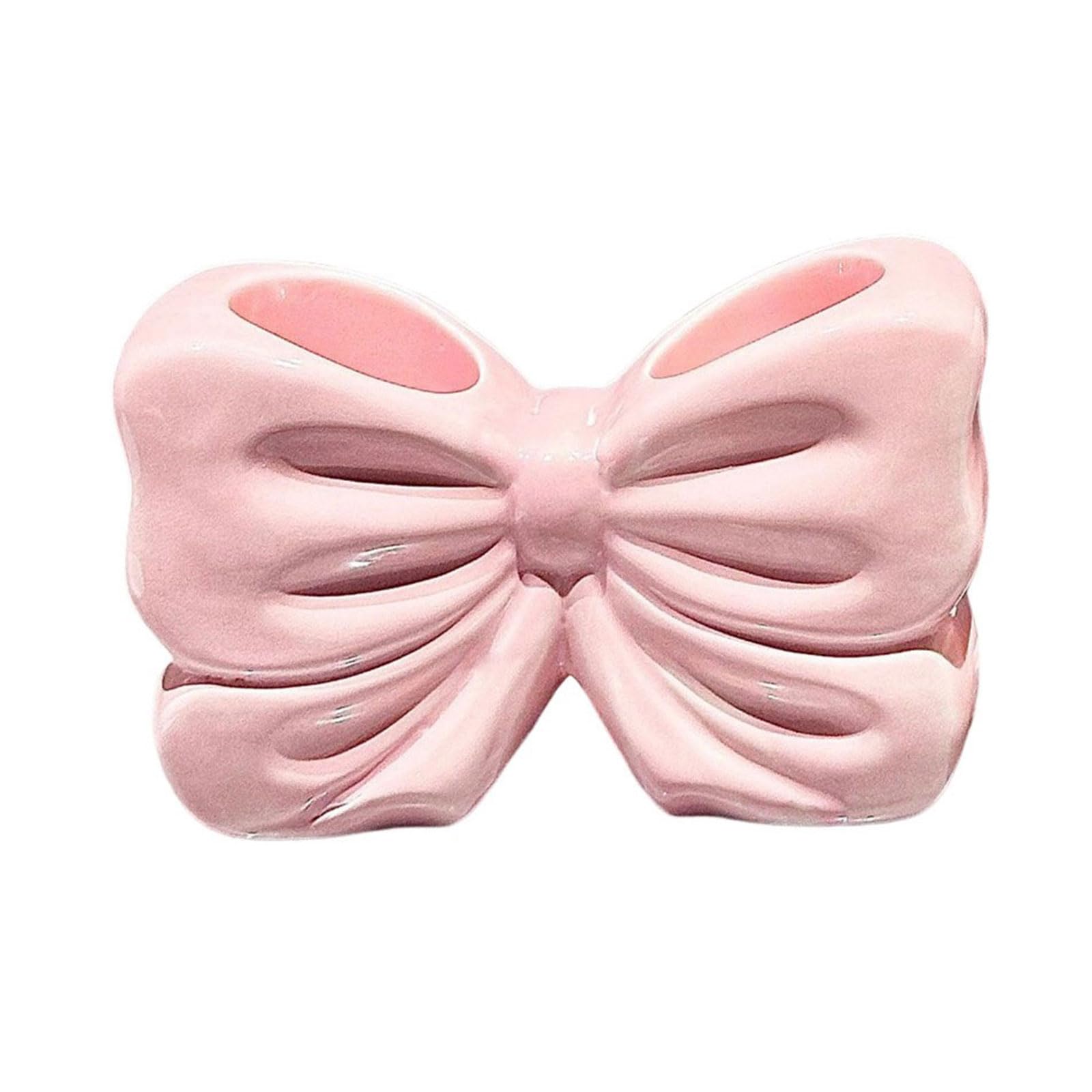 Paquete de 2 soportes de cerámica para cepillos de dientes con lazo, organizador de encimeras de baño, diseño decorativo, soporte para cepillos de dientes