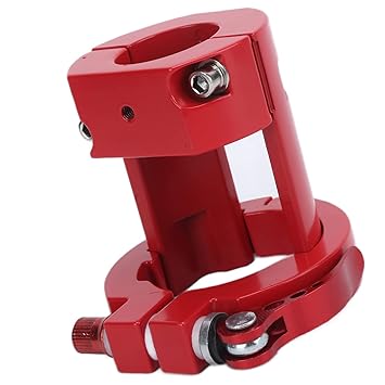 Folding Rugged Lock, Reliable Rod Rugged Lock Aluminum Alloy for Electric Scooters for Riding(red)