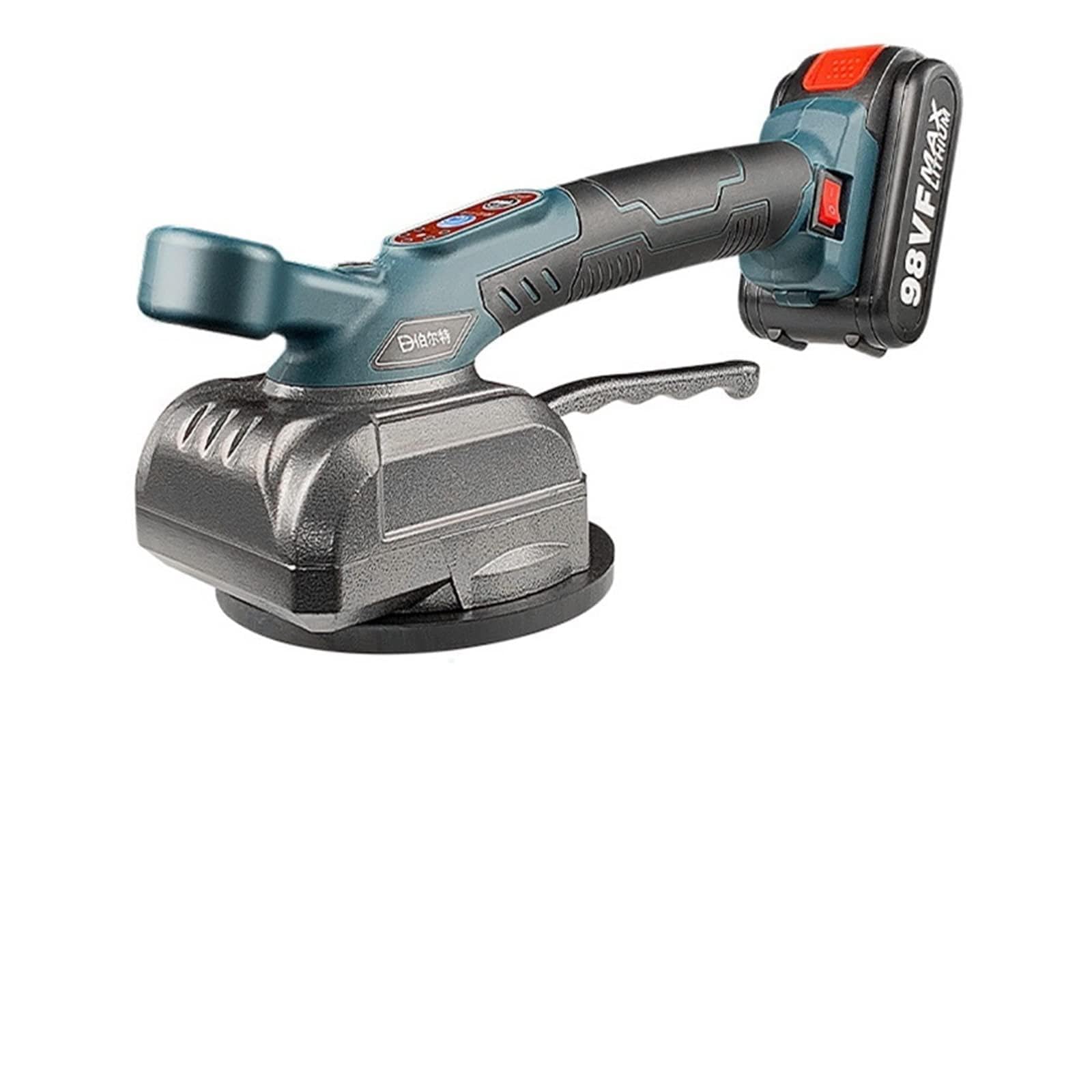 CUDTAPI Professional 21V Lithium Ceramic Tile Vibrator Automatic Electric Tiling Machine Floor Laying Leveling Tool Bubble Power Tools(1 Battery)