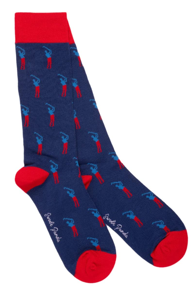 Swole Panda Bamboo Socks UK7-11 - Golfer Mens Socks