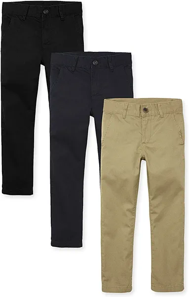 The Children's Place Stretch Straight Chino Pants,multipacks