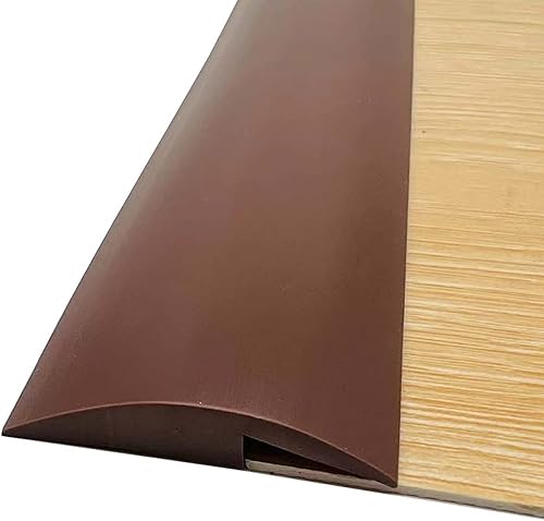 Tira de transición de suelo autoadhesiva para alfombras y bordes de transición de suelo, tira de cierre de borde suave (gris, 10 pies)