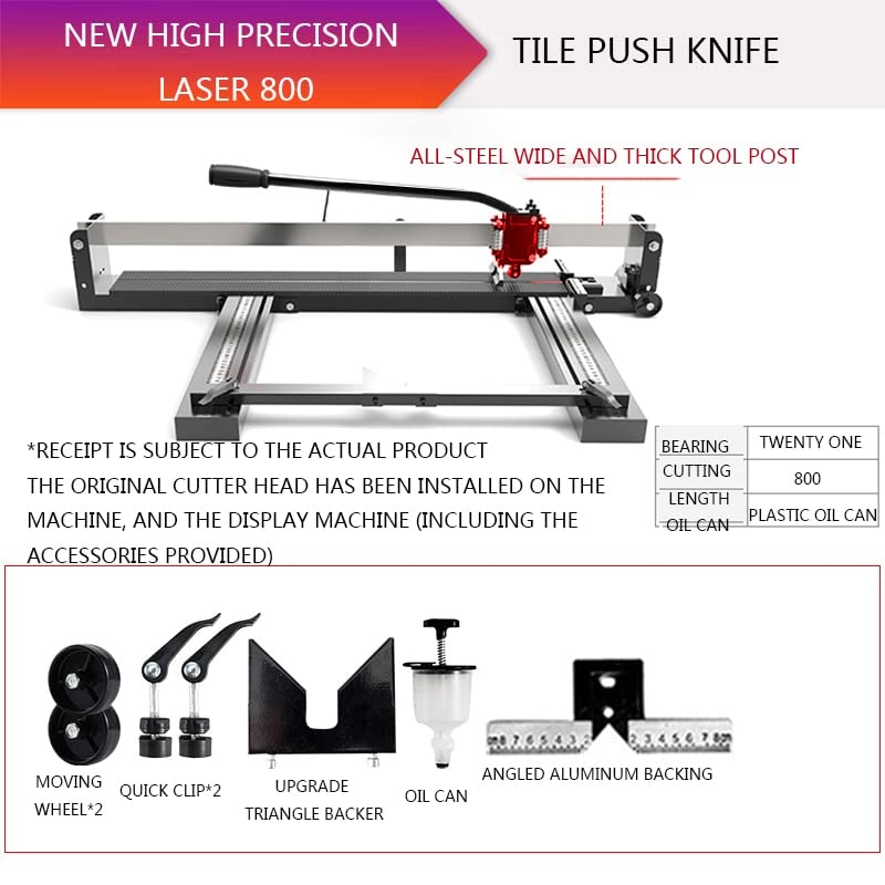 800mm High-Precision Floor Tile Cutting Machine, Positioning, Manual Pulling And Scribing Ceramic Tile Push Knife Cutter,DIY Tools