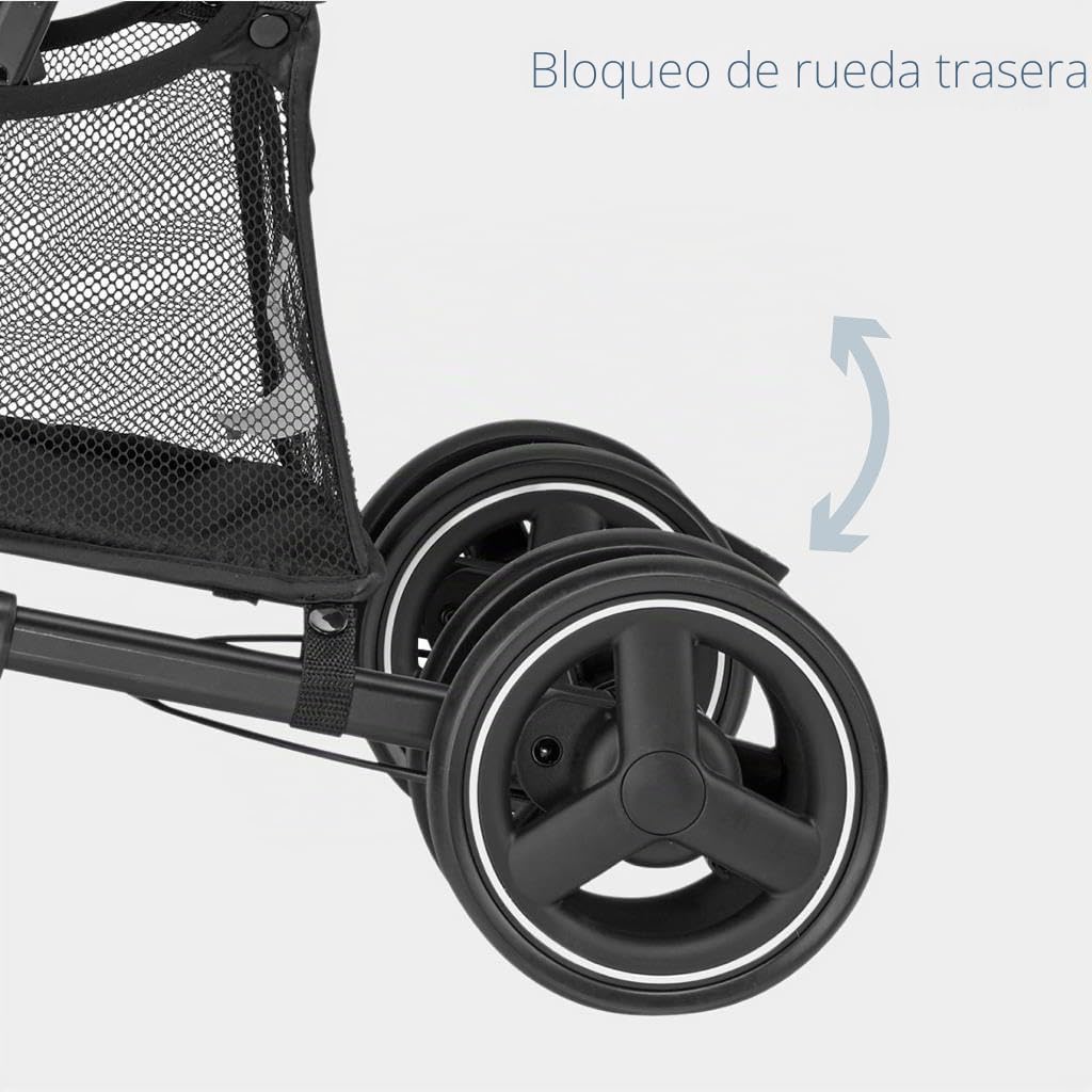 Maxi-Cosi Mara Silla de paseo ligera y compacta, reclinable hasta la posición de dormir, asiento espacioso y cómodo, plegable con una sola mano, cochecito de 0 meses a 22 kg, color Graphite