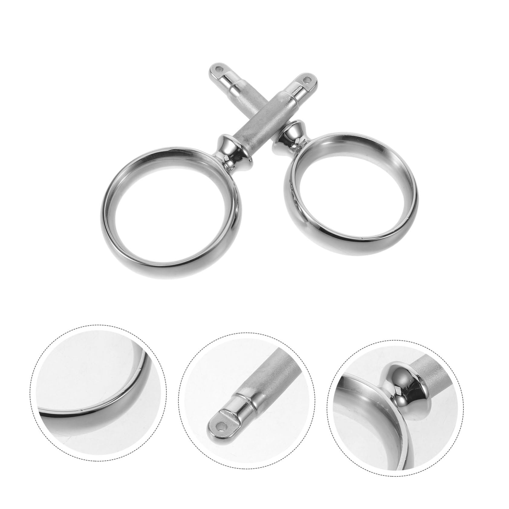 VALICLUD 2 Stück Ruderdollenhalterung aus Edelstahl 50mm für Boote und Kajaks Minimiert Vibration und Geräusche Ringförmige Bootspaddelhalterung für Professionelles Rudern