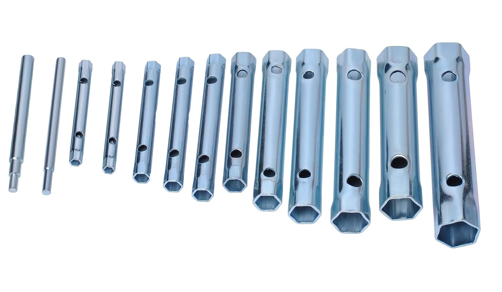 GREYTEN Tubular Spanner Set, 14Pcs Dual-Ended Wrench Socket Plumber Back Nut Tap Spark Plug Spanner Set Extended Spark Plug Wrench (6/7mm to 30/32mm), Tubular Box Spanner Wrench Set (B0CD848H79) Amazon Price History, Amazon Price Tracker