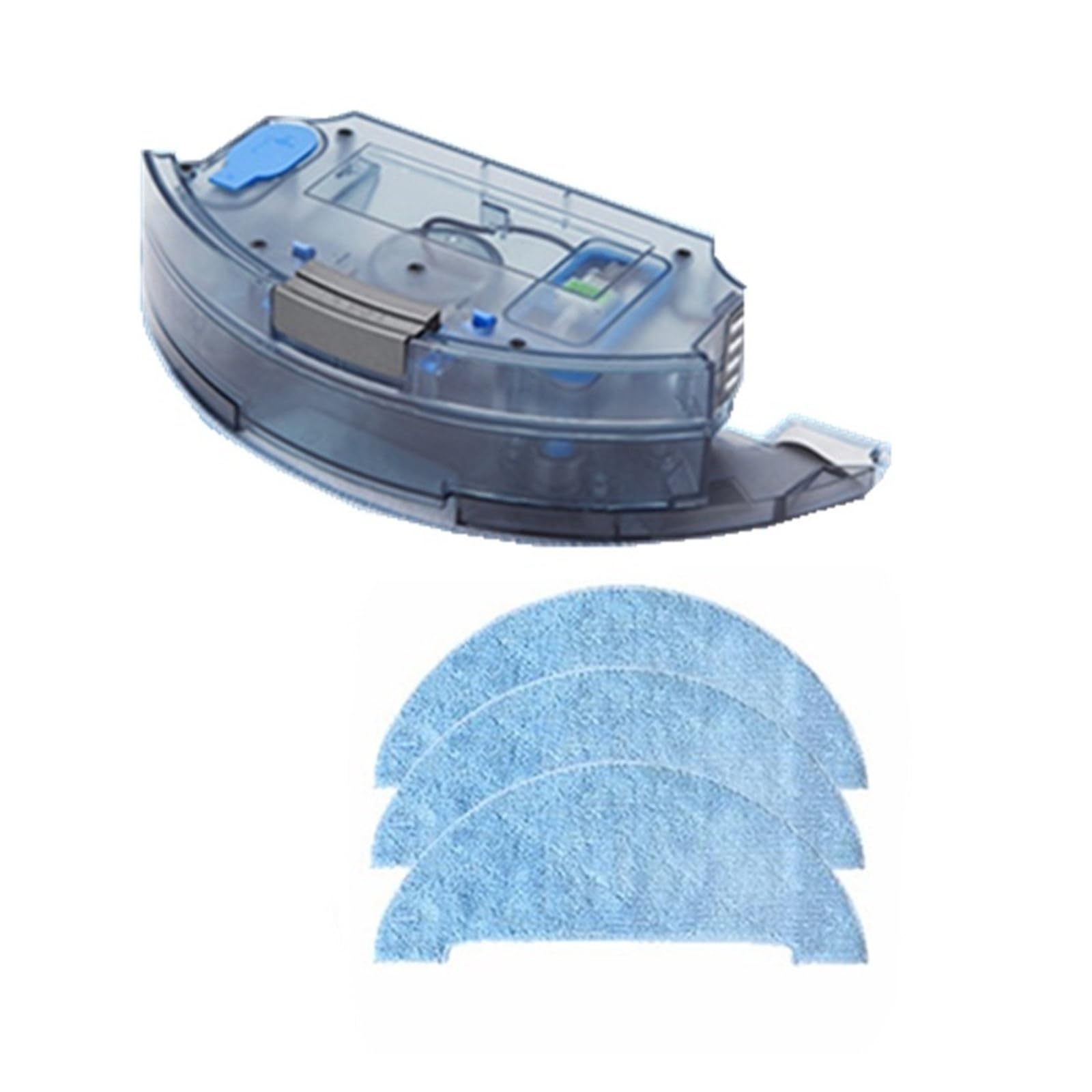 Aihdbcl 4Pcs Compatible For Ilife， A10s Robot Vacuum Cleaner Water Tank Mop Cloth Rags Parts Replacement(4Pcs)