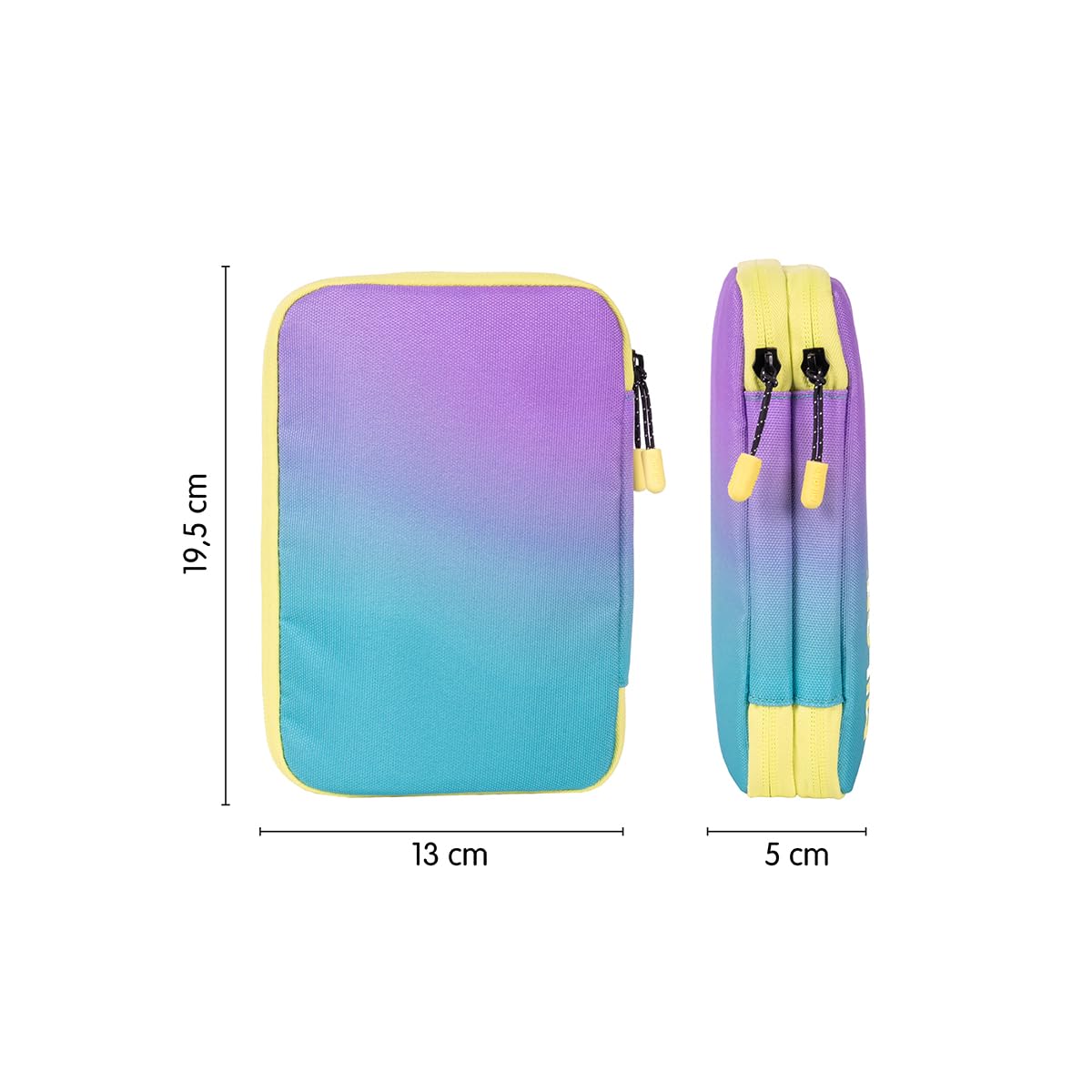 Milan® Plumier 2 Pisos con Contenido colección Sunset, Turquesa
