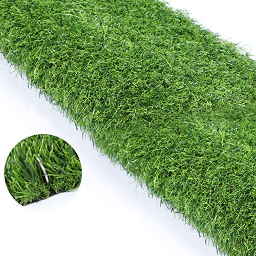 Jinxiaobei Outdoor artificial Pet Turf Garden Realistic Artificial Grass Rug Perfect for Indoor and Outdoor Landscape,Green,Thickness:20mm 25mm (Color : 25mm, Size : 7.5mX2m)