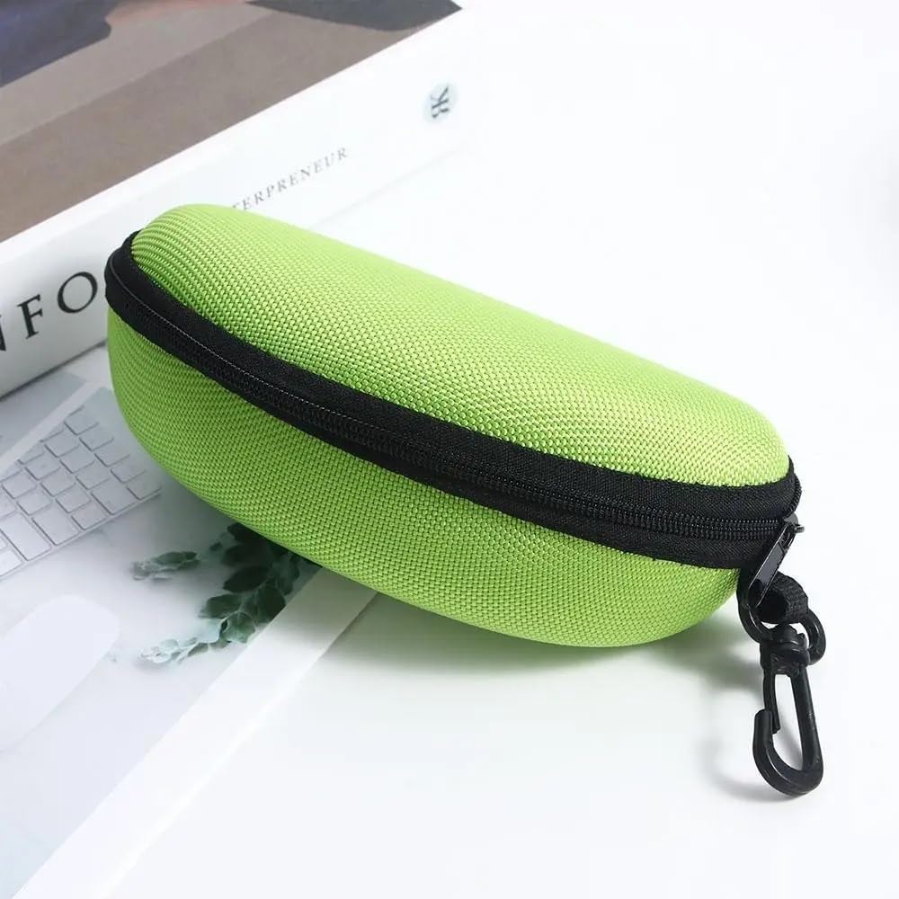 Zipper Box with Hook Men Women Eyewear Storage Box Sunglasses Bag Hard Case Shell Clam Pouch Eye Glasses Box