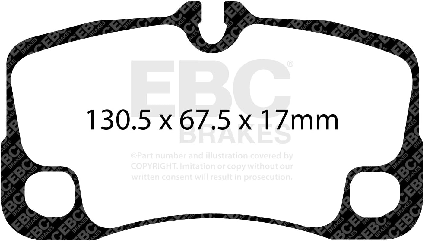 EBC Brakes Redstuff 3000 Series Sport Brake Pad Set DP31930C to Fit PORSCHE