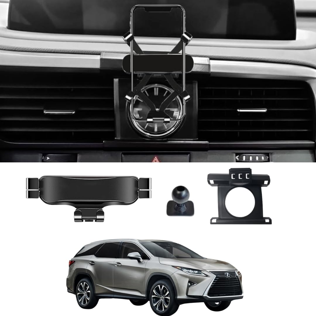 Phone Holder Mount With Gravity Phone Holder For Lexus RX350, RX 400 2016 To 2021 | Lexus RX Car Accessories | Lexus Mobile Phone Holder