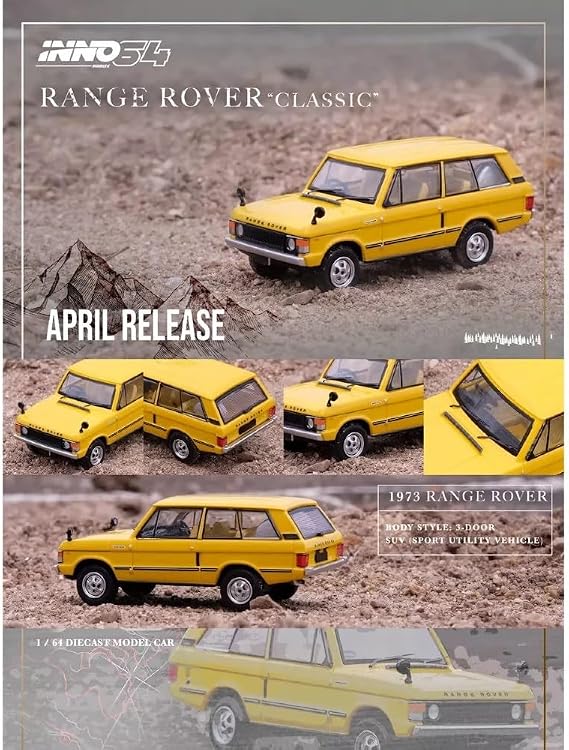 Inno 1:64 Range Rover 'Classic'' Sanglow Yellow IN64-RRC-SGYL