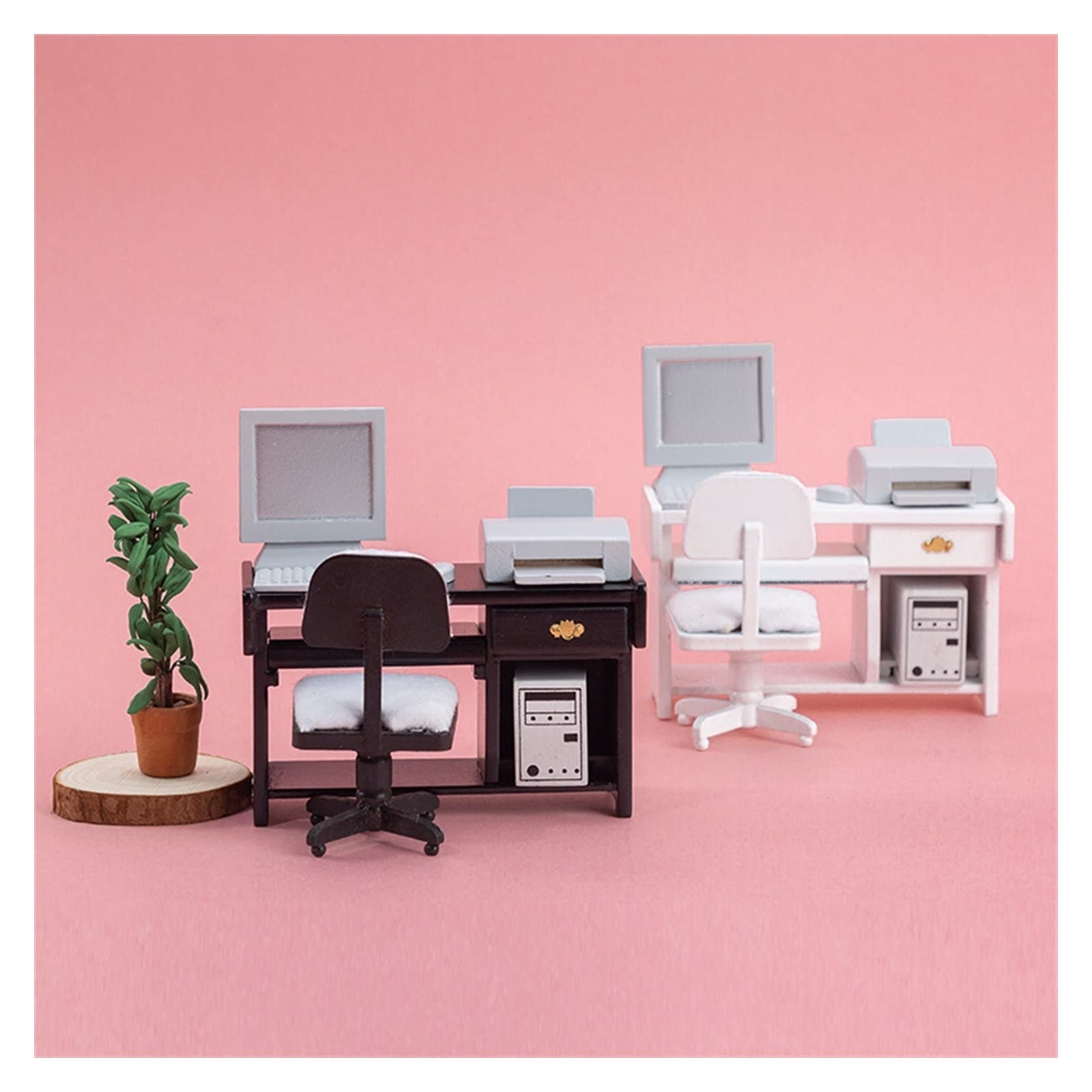Amazon.co.jp: ミニ家具 1:12ドールハウスミニ家具モデルオフィス 