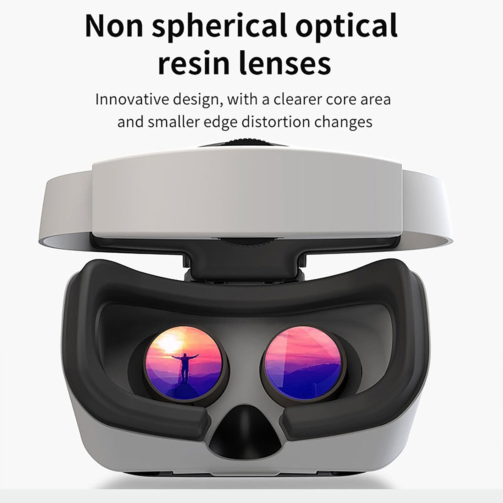 Auriculares Realidad Virtual para TeléFono con Mando, Gafas 3D VR Compatibles con Pantallas 4,7-7,0 Pulgadas, Distancia Interpupilar Ajustable para Ver PelíCulas Y Videojuegos,White
