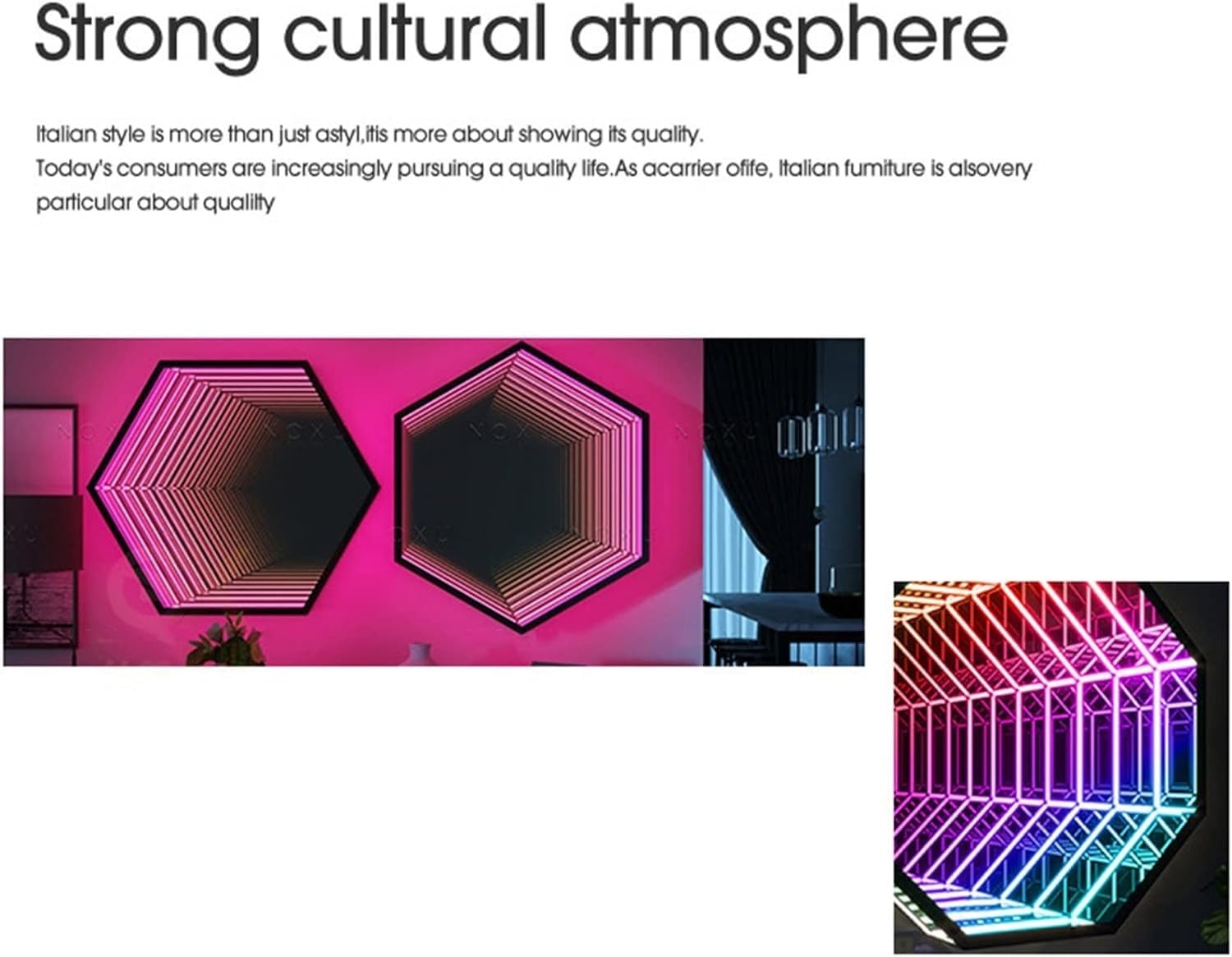 Infinity Mirror Sensory Tunnel Night Light, zdalne sterowanie lampą tunelową lustrzaną, nieskończoność lustro sztuka światło nocne z wieloma kolorami zmieniające się światło, światło wiszące 3D do
