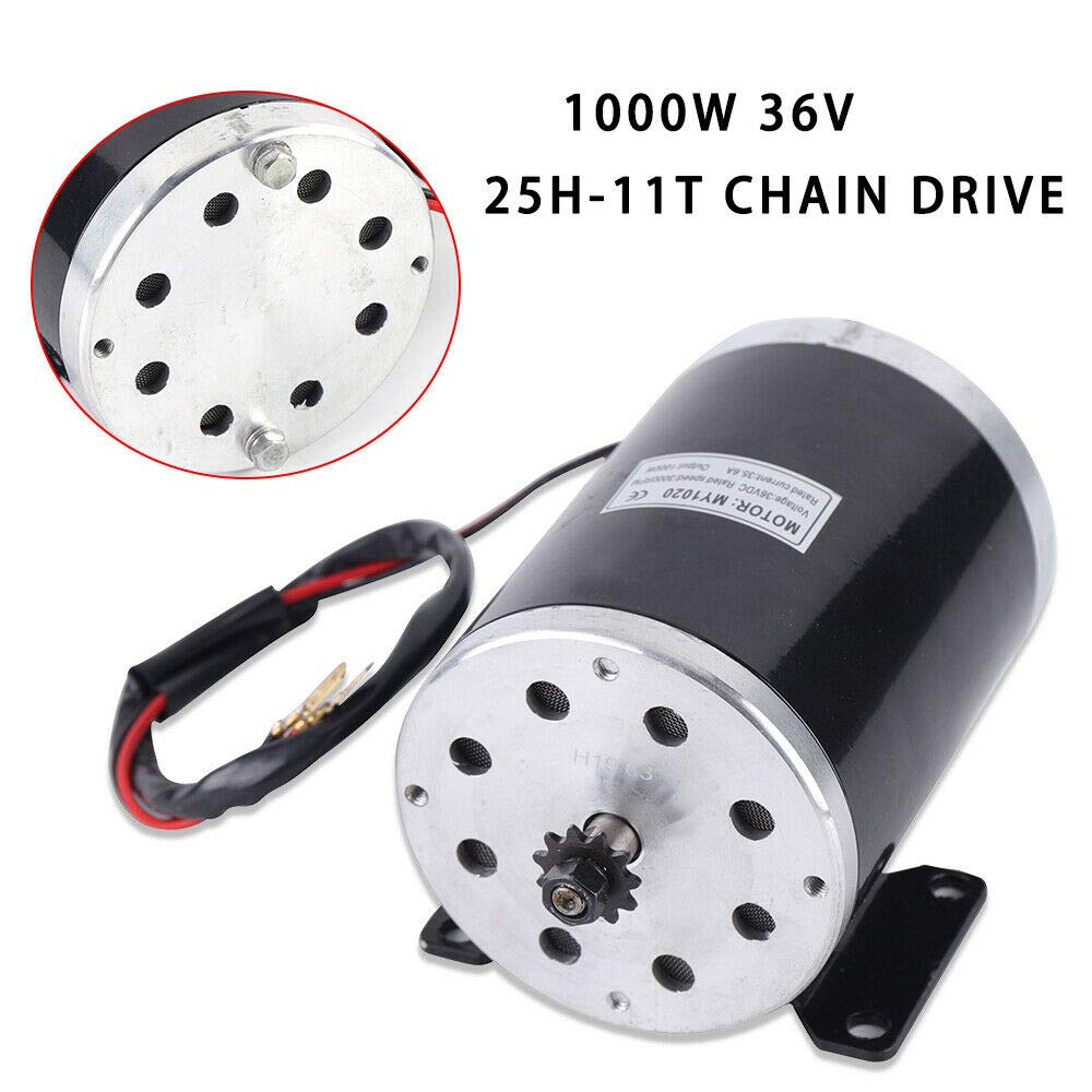 1000W 36V Moteur brossé électrique MY1020 Type Moteur pour Scooter, Mini vélo Quad, Go-Kar