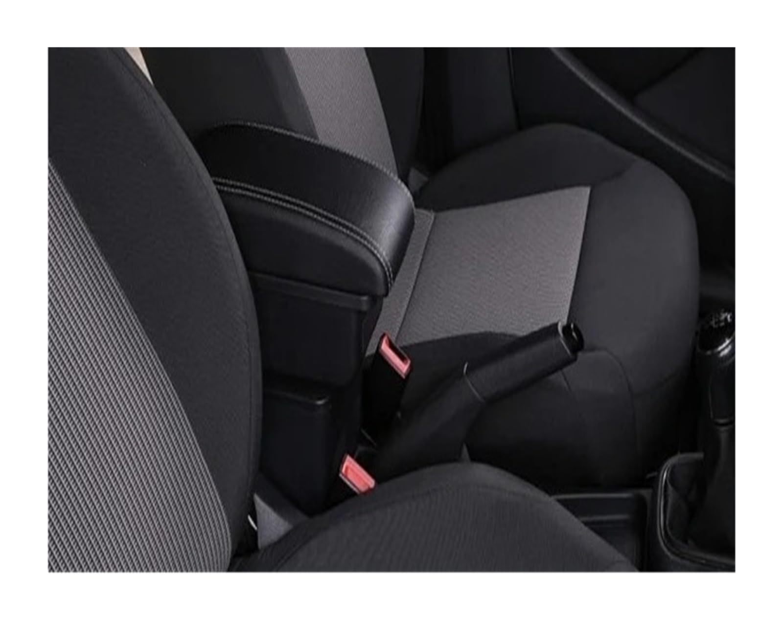 AWGNTQQ Car Armrests For Suzuki For SX4 Armrest Box Car Center Console Storage Case Modification Accessories With USB Interface(A-Black white line)