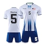 Custom Kids Adult Soccer Jersey, Personalized Your Name, Team Name, Number & Logo Soccer Sets