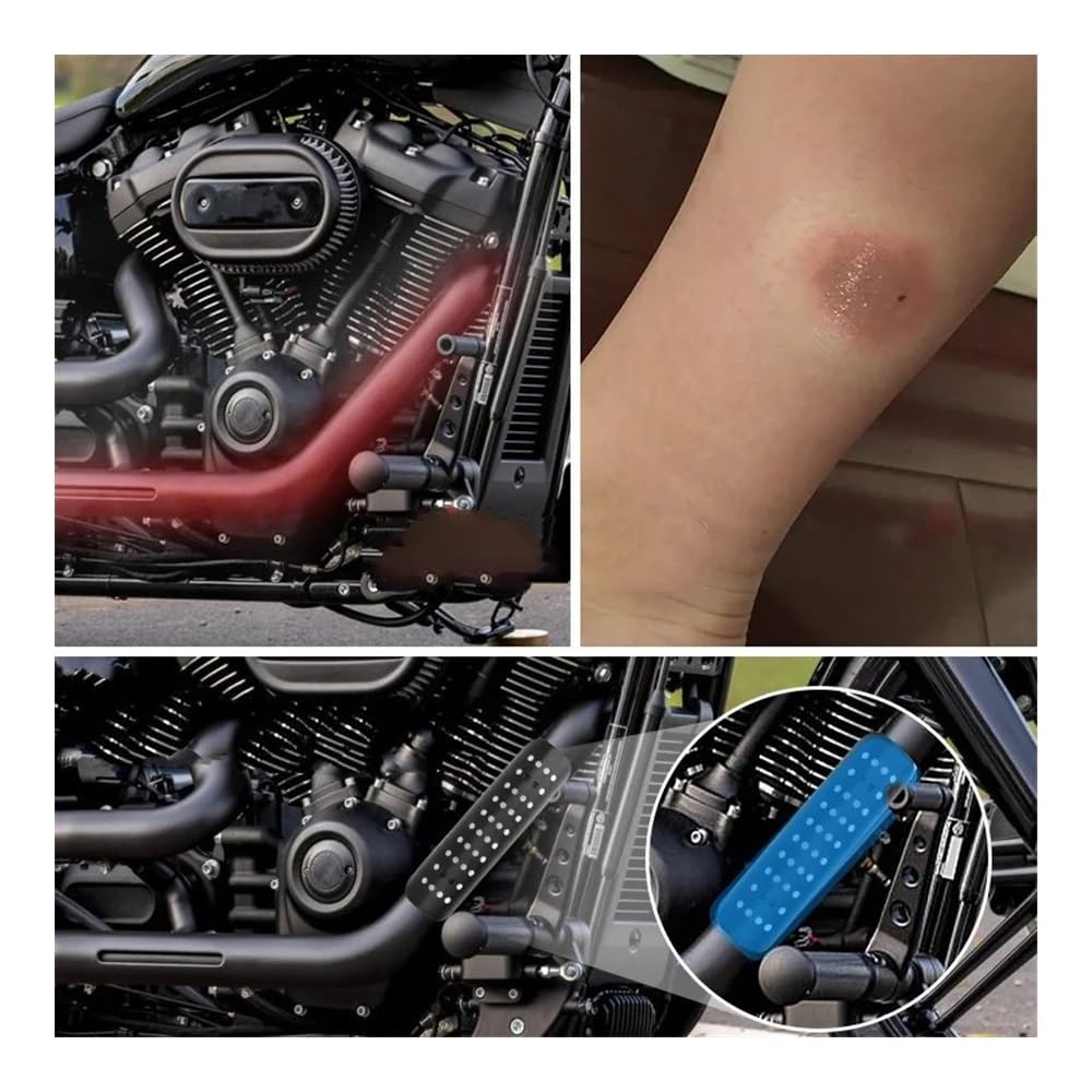 Cubierta Escudo térmico Cubierta De Protección Térmica para Tubo De Escape Universal De Motocicleta, Protector De Silenciador, Accesorios para para para