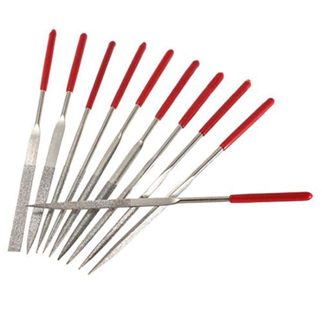 DIY Crafts 10 - Pcs Handy Ceramic Glass Gem Stone Diamond Needle File Craft Tools DIY Works Files Do it Your Self Tools. (Pack of 10 Pcs, Design No# 4)