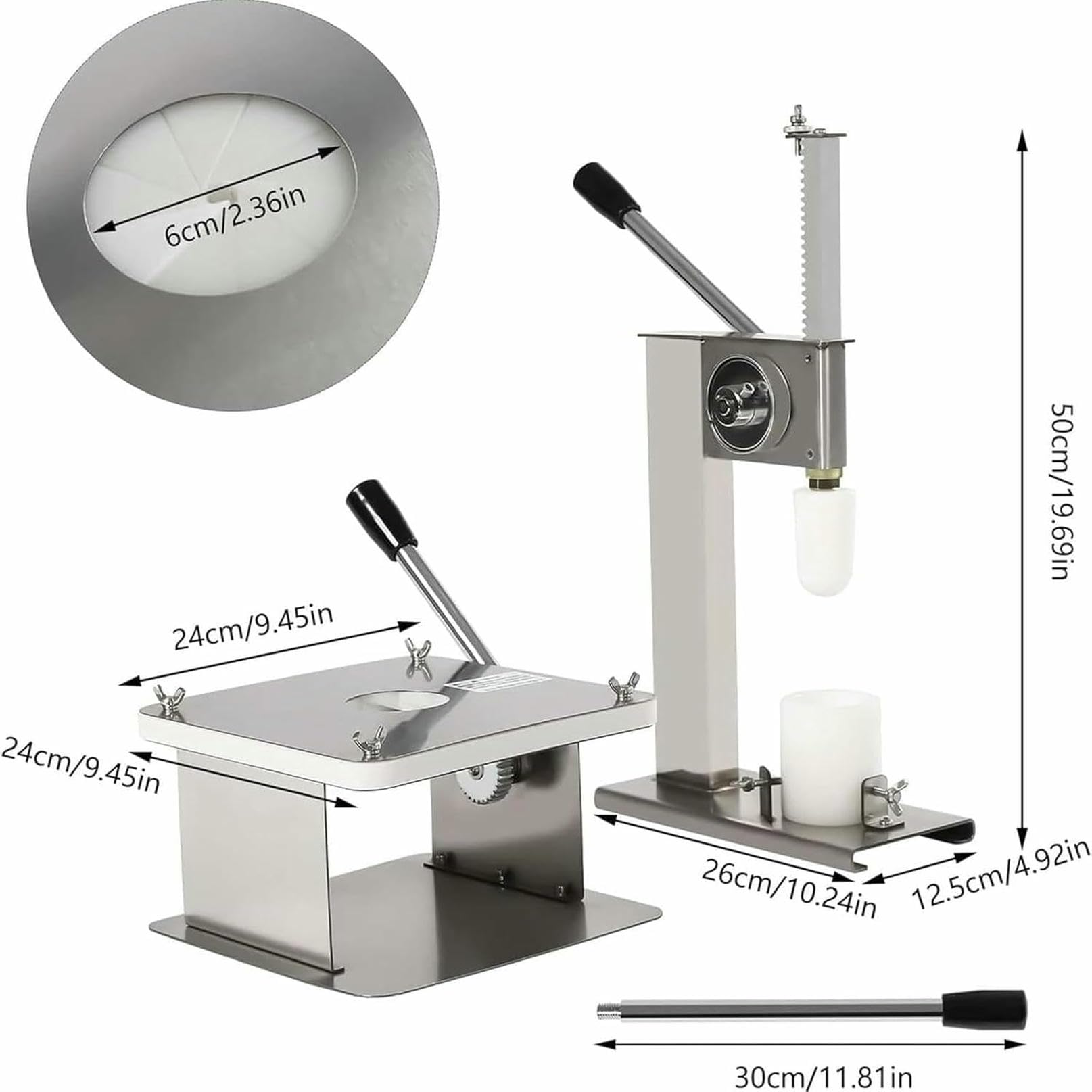 Baozi Maker Brötchenmaschine mit 3 Formteilen, chinesische Bao-Herstellung, Edelstahl, gedämpft, gefüllt, Kochwerkzeug-Sets