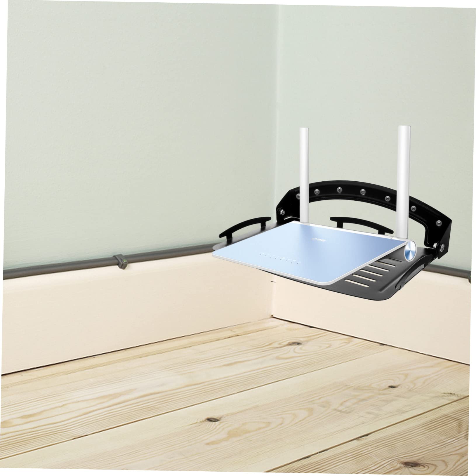 jojofuny Support Mural Pliable pour TV Étagère De Stockage pour Routeur Organisateur pour Téléviseur
