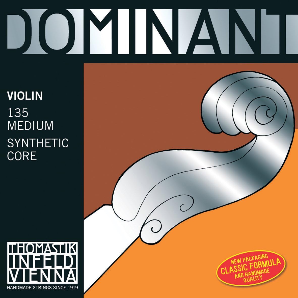 Dominant 1/4 Violin String Set 135B-1/4 (E Wire Steel, Ball End)