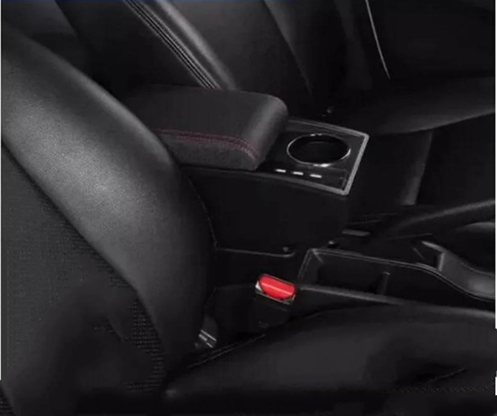 NMJLQW Storage Rack Car Decoration Styling Center Console Multifunctional Storage Box For Jimny JB23 JB43 1998-2018(M1 red line)