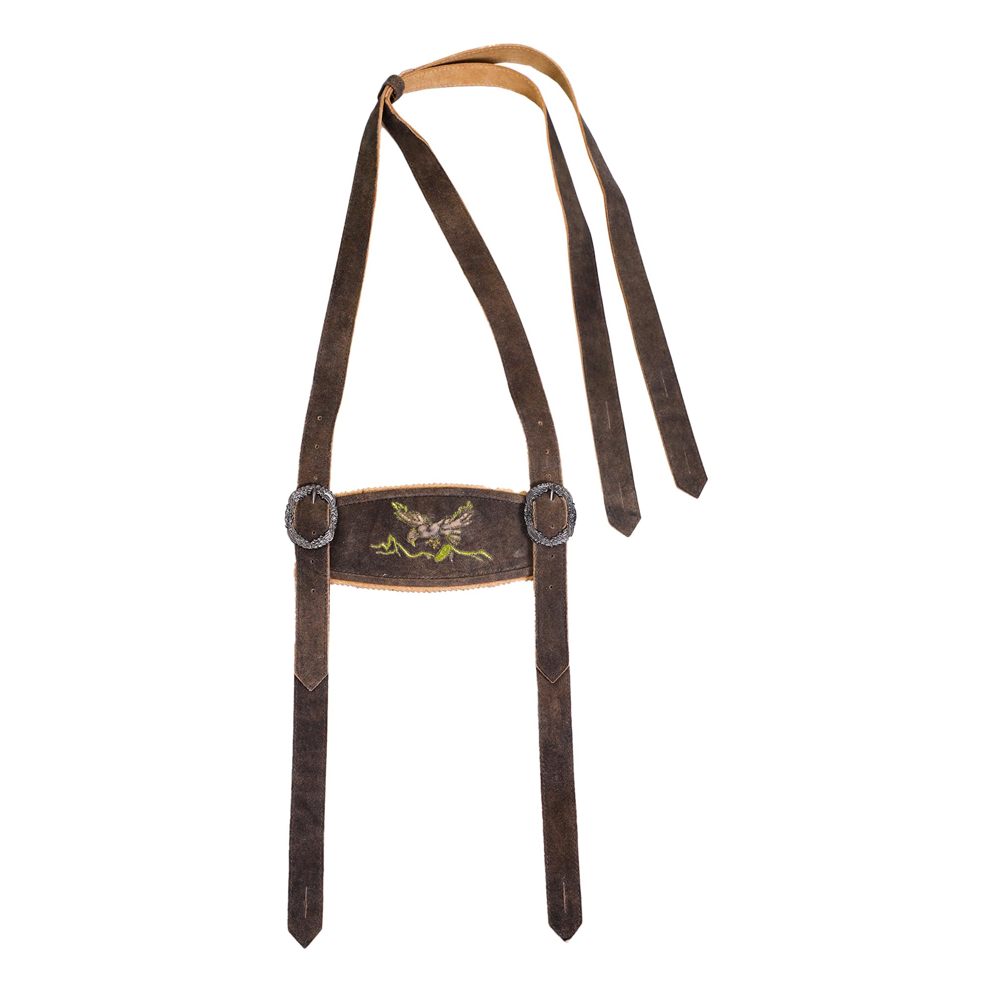 Bavarian Suspenders for men | Authentic Lederhosen suspenders with buckles for Oktoberfest Costume