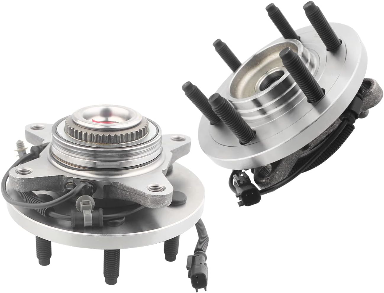 515142 4WD Front Wheel Bearing Hub Assembly 6 Lugs Compatible with 11-14 Ford Expedition, 11-14 Ford F150, 11-14 Lincoln Navigator Hub Bearing Assembly w/ABS 2 Pack